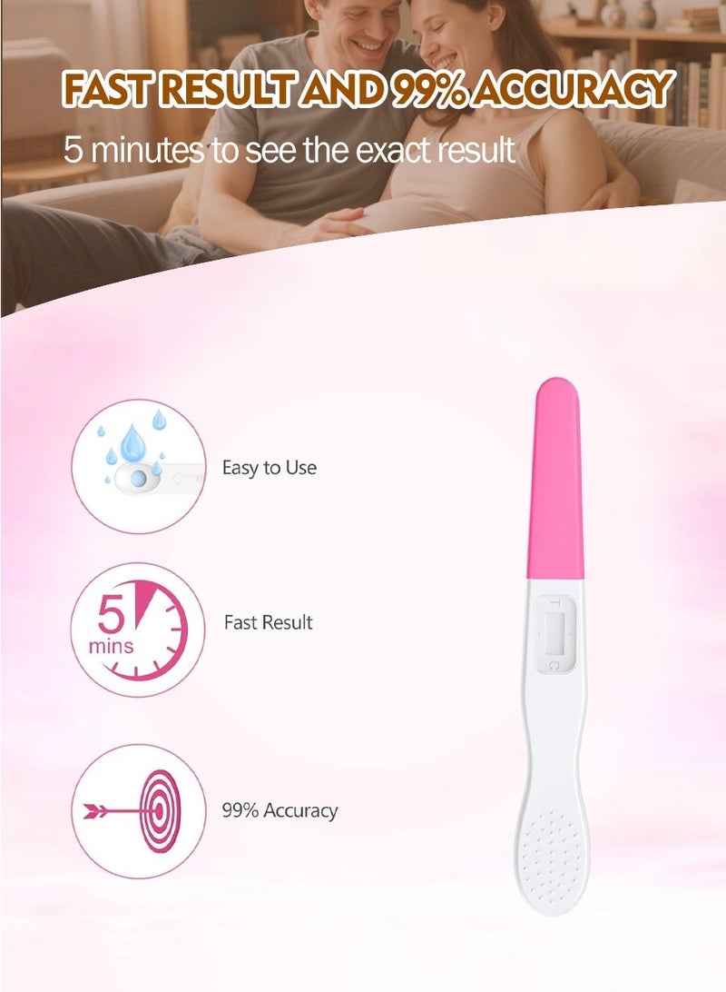 4 قطع من مجموعة اختبار الحمل، كشف دقيق مع نتائج عالية الحساسية، اختبار حمل النساء - Image 5